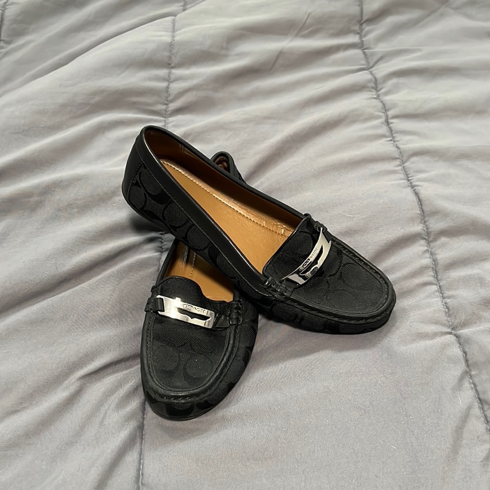 Coach Black Loafers 8